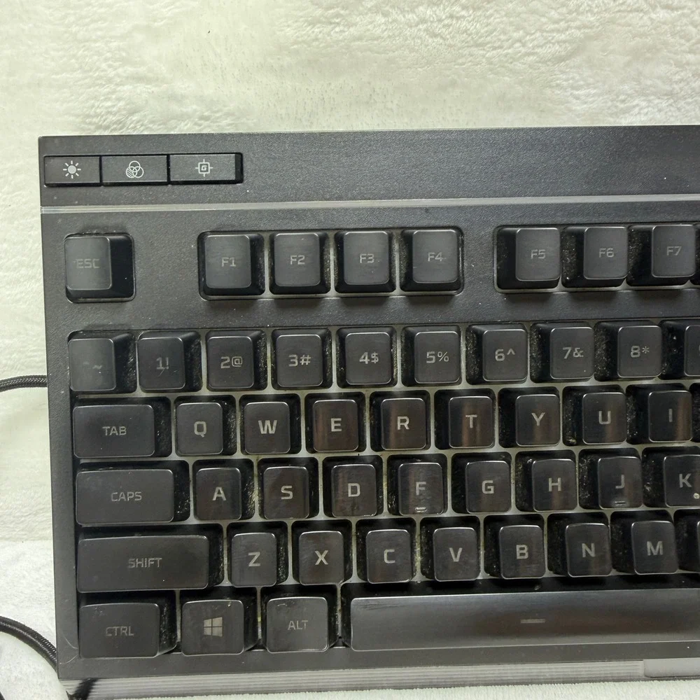 HyperX Alloy Core RGB Wired Gaming Keyboard Black HX-KB5ME2-US Braided Cable